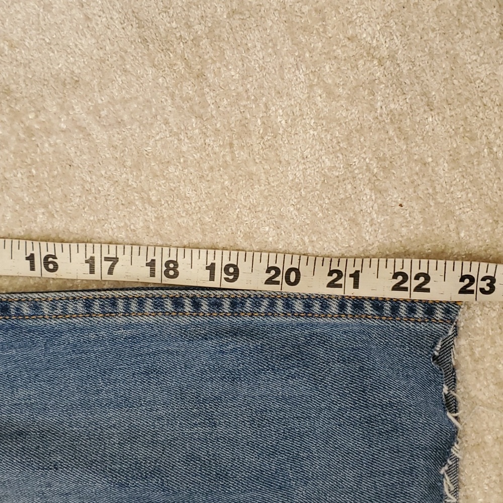 Grlfrnd Naomi women's highrise cut off crop distressed jeans size 31 - Picture 14 of 16